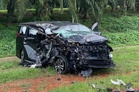Doctor, two-year-old daughter among three killed in Pekan crash triggered by puddle