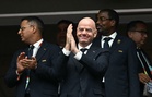 Fifa chief who presented Trump with a peace prize defends U-turn on US striker’s suspension