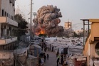 Israeli strike destroys Gaza mosque, displacement tents, leaving hundreds homeless