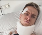Five-time Tour de France winner Pogacar posts selfie on social media after La Vuelta tournament-ending crash