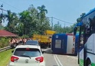 Nine students injured after school bus carrying 36 crashes in Sabah