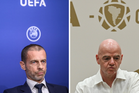 Uefa’s Ceferin tells Fifa boss Infantino: No ‘emperors’ in football