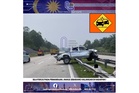 Five ECRL workers injured after Hilux hits road barrier on East Coast Expressway