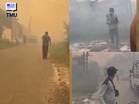 Kebakaran Merebak Ke Kawasan Perumahan Di Handil Bakti, Asap Tebal Selubungi Kawasan