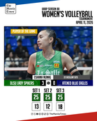 LOOK: DLSU Lady Spikers def. Ateneo Blue Eagles, 3-0