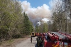 Forest fire burns near Chernobyl nuclear plant after drone crash