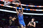Thunder eliminate Lakers;  Cavs even series with Pistons 