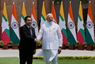 Modi meets Myanmar's military-backed president as India says engagement will continue