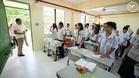 Marcos inspects fire-hit school