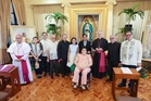Marcos welcomes Pilgrim Image of Our Lady of Guadalupe in Malacañang