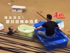 湖北洪災！「嬰兒放桶中逃生」