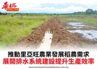 推動里亞旺農業發展稻農需求展開排水系統建設提升生產效率