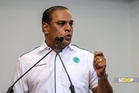 Supporters stand in solidarity with M. Saravanan ahead of expected corruption charge