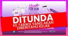 Larian Kasih Fun Run 2.0 ditunda susulan jerebu, YKN bakal umum tarikh baharu