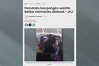 Tular video pangku wanita atas riba, pemandu bas ditamatkan perkhidmatan