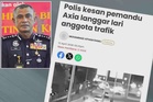 Suspek langgar lari anggota trafik disahkan Inspektor
