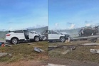 Bapa maut, dua anak cedera kemalangan tiga kenderaan di LPT2