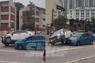 Lelaki lari daripada polis, rempuh dua kereta rupanya bawa pil yaba
