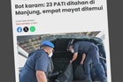 Bot karam di Pulau Pangkor: Tiga lagi mayat wanita warga Indonesia ditemukan