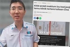 PKR Kepong gesa jangan politikkan kad janji temu klinik dalam bahasa Mandarin