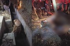Bomba berhempas pulas keluarkan lembu korban 200kg terjatuh dalam longkang