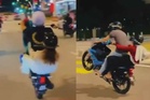 Bawa teman wanita sambil 'wheelie', tiga samseng jalanan dicekup