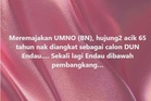 Akar umbi UMNO Endau tolak calon lompat parti