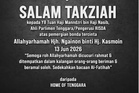 Ibu Ahli Parlimen Tenggara meninggal dunia