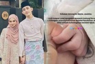 'Selamat datang ke dunia, anakku' - Aslam, Umisya timang cahaya mata keempat