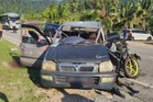 Suami isteri warga emas maut, motosikal gagal elak kereta