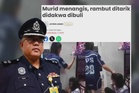 Terlanggar tali ampaian, pakaian jatuh punca murid dipukul, ditarik rambut