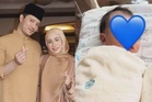 'Selamat datang Muhammad Jarir Umar' - Amira Othman, Fattah Amin timang cahaya mata pertama