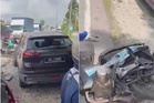 Pemandu SUV 'lalok' dadah masuk laluan bertentangan, rempuh empat kenderaan
