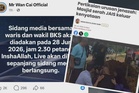 Pertikaian urusan jenazah: Waris, wakil BKS adakan sidang akhbar petang ini