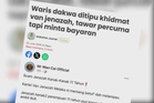 Van jenazah Melaka henti operasi susulan kontroversi minta bayaran