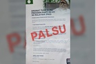 Risalah Presiden Pas minta pengundi tolak calon PH, sokong BN palsu