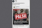 Tangkap layar guna nama Ketua Pesuruhjaya, logo SPRM palsu
