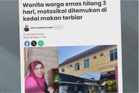 Seminggu hilang, Rosnani masih belum ditemukan