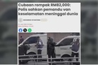 Polis tahan lelaki cuba samun van keselamatan, rampas semula senjata api