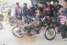 Tiga cedera RXZ, skuter terbakar di Kampung Buluh Gading