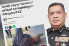 Penunggang RXZ rempuh Honda Beat tidak larikan diri, tampil buat laporan di balai polis