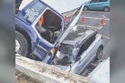 Lori sampah terbabas hempap tiga kereta