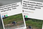Polis kesan waris wanita ditemui mati dalam Sungai Perak