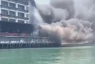 Lelaki melecur, restoran hotel musnah terbakar