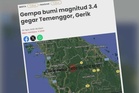 Gempa bumi lemah: Penduduk Gerik rasai gegaran