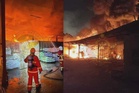 Dua gudang bahan kimia pertanian musnah terbakar