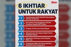 [INFOGRAFIK] PM umum enam ikhtiar untuk rakyat
