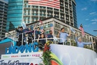 Kereta berhias ‘PERKESO LINDUNG Semua’ tampil sempena Hari Kebangsaan ke-69
