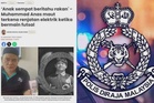 Polis sahkan remaja maut terkena renjatan elektrik