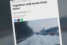 'Bukan salji tapi muatan sabun tumpah dari lori'